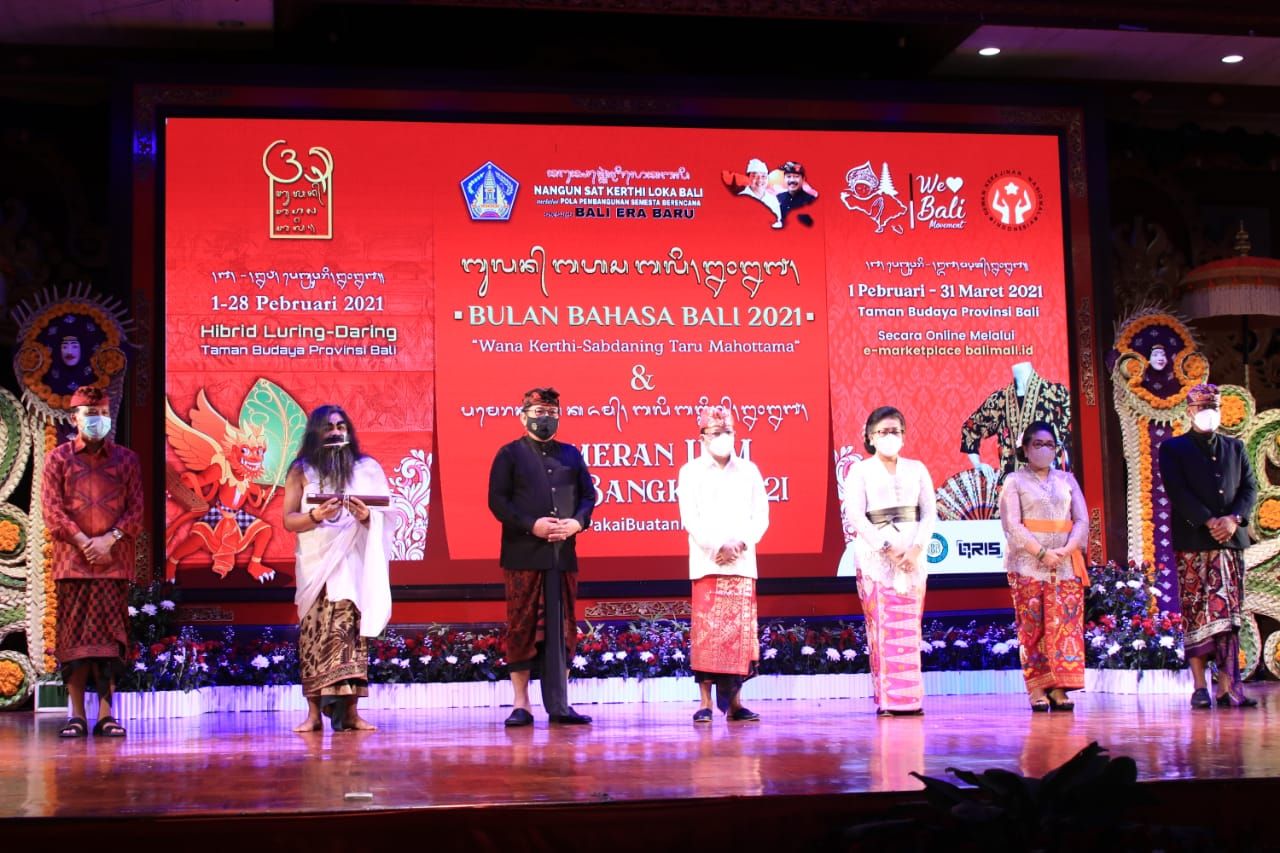 podiumnews.com-Bulan Bahasa Bali 2021 Resmi Buka